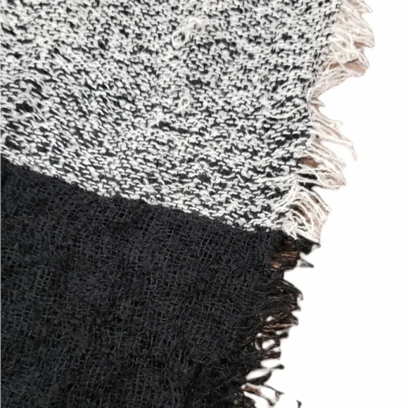 Cejon Accessories Beige Black Fringe Infinity Scarf - Picture 3 of 4
